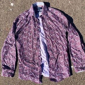 Daniel Hechter Paris Purple Dress Shirt